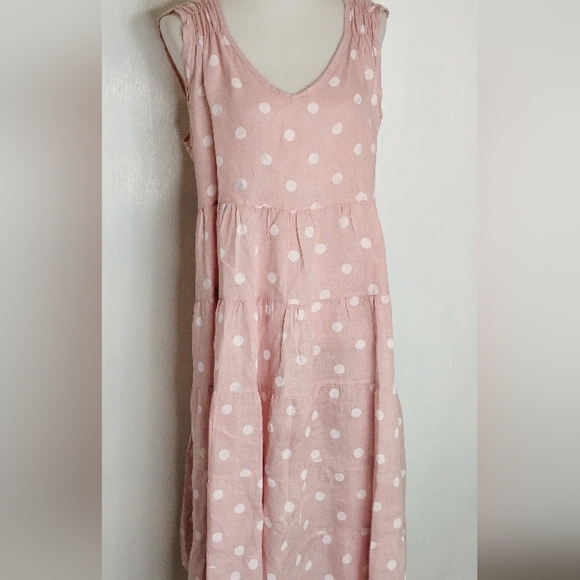 LA FILLE DU COUTURIER POLKA LINEN DRESS - Picture 7 of 10